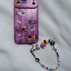 NEW IPHONE 17 Promax Phone Case with Beaded Strap